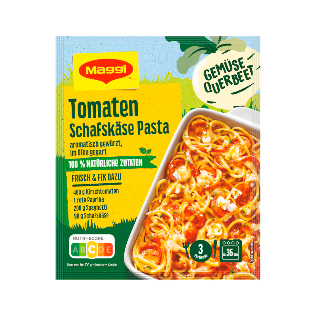 Maggi Fix Tomaten Schafskäse Pasta Paprika 27g