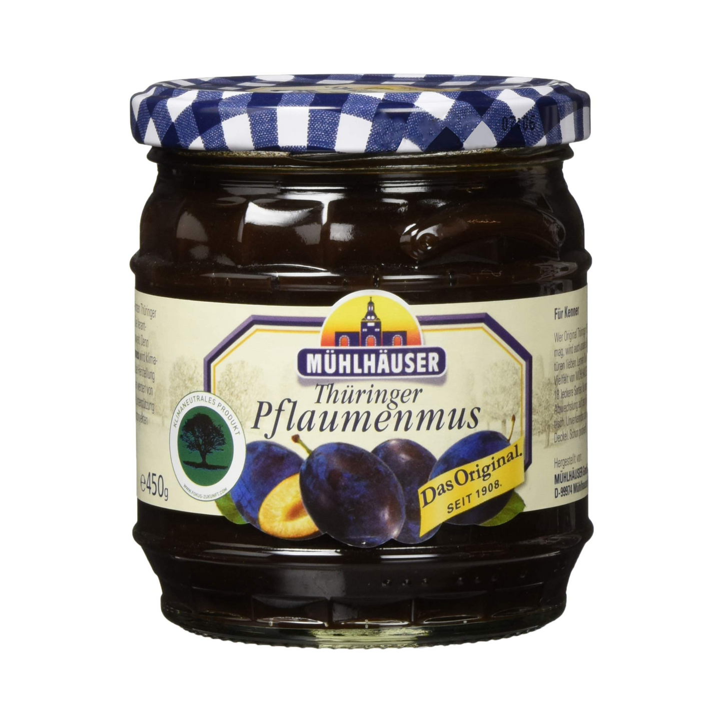 Mühlhäuser Original Thüringer Pflaumenmus pastös 450g