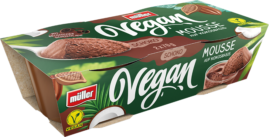 Müller Vegan Mousse Schoko 140g