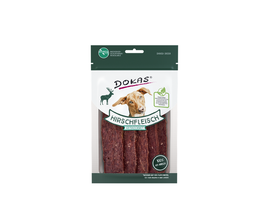 Dokas Hirschfleisch getrocknet 60g