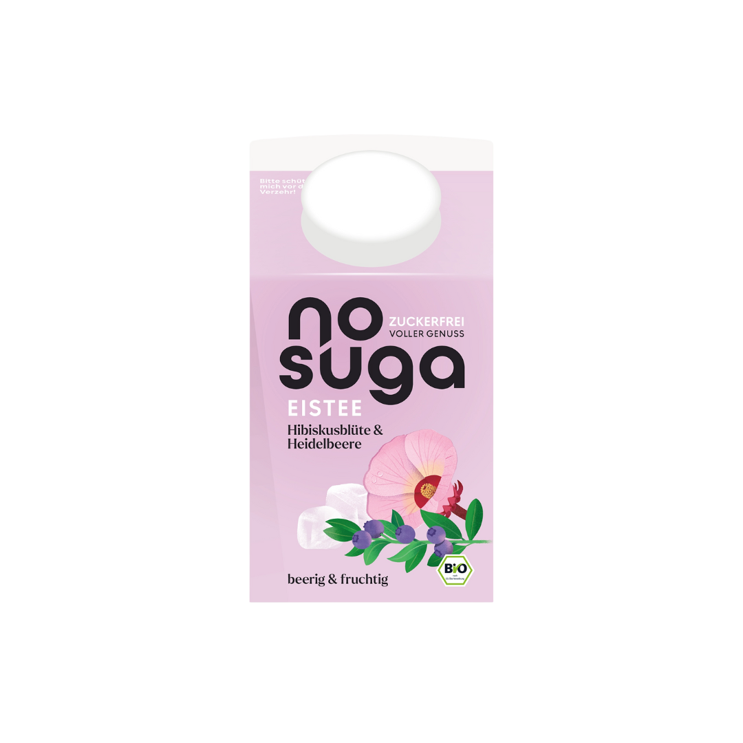 Bio Nosuga Eistee Hibiskusblüte&Heidelbeere 0,5l EW