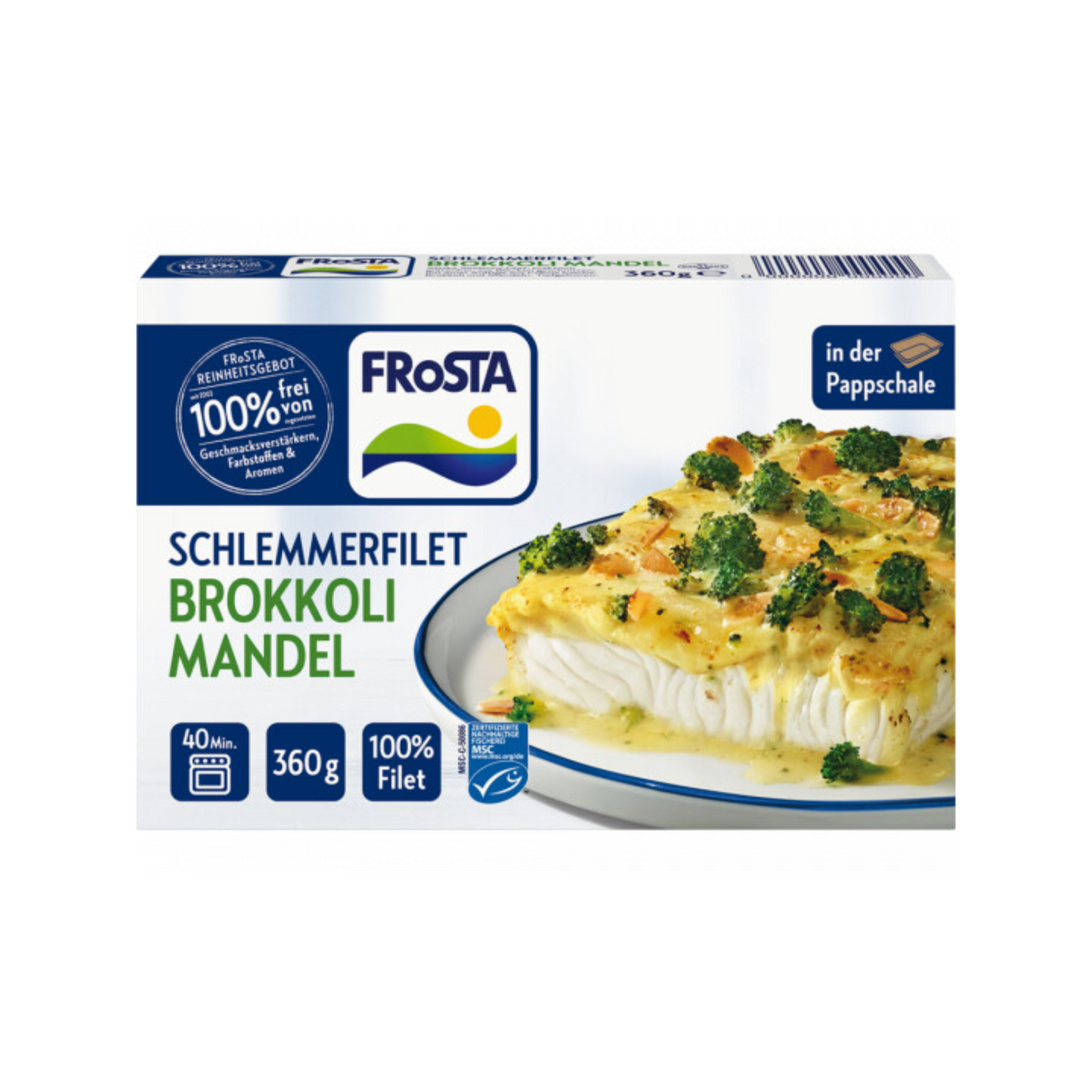 MSC Frosta Schlemmerfilet Brokkoli-Mandel 360g