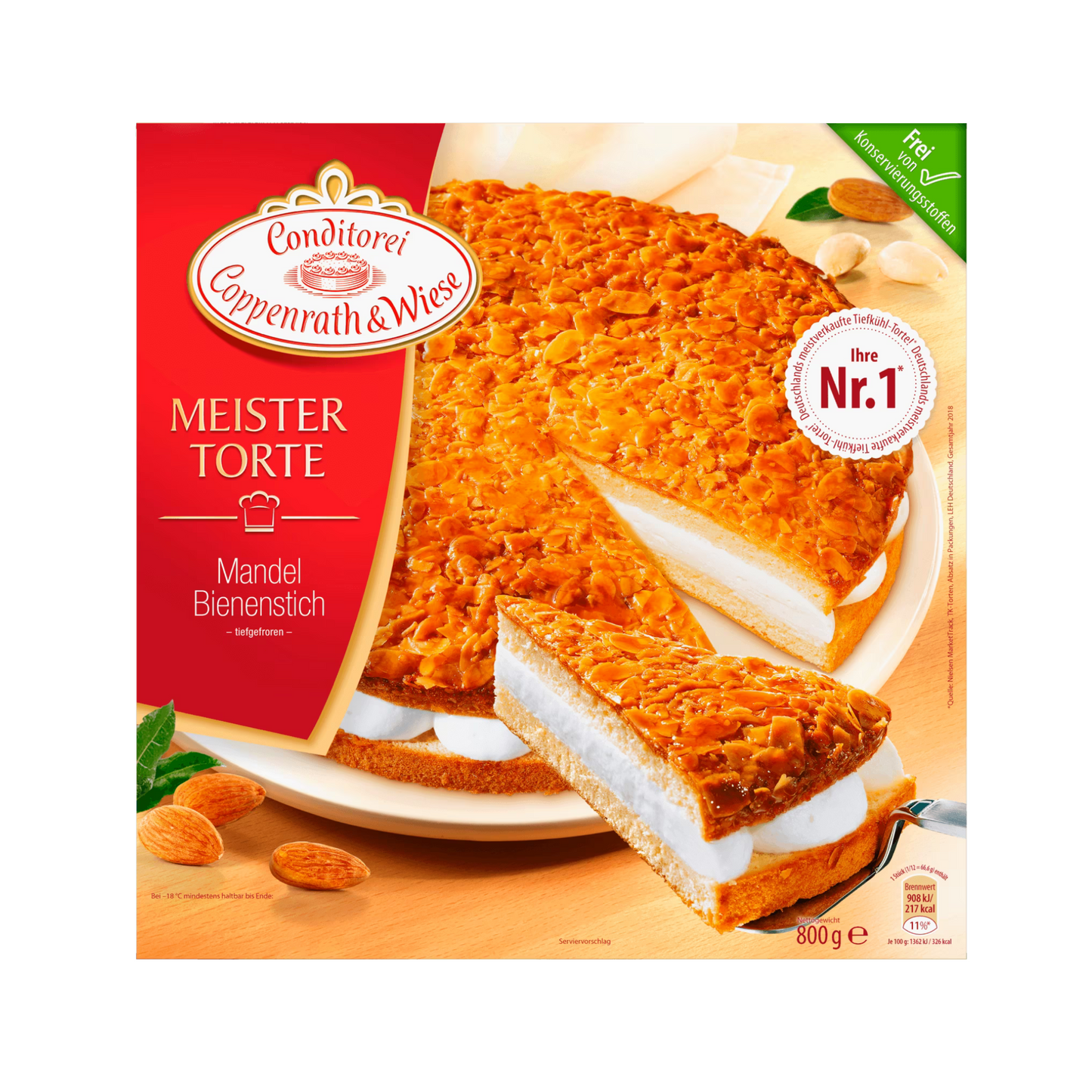 Coppenrath&Wiese Mandel Bienenstich Torte 800g