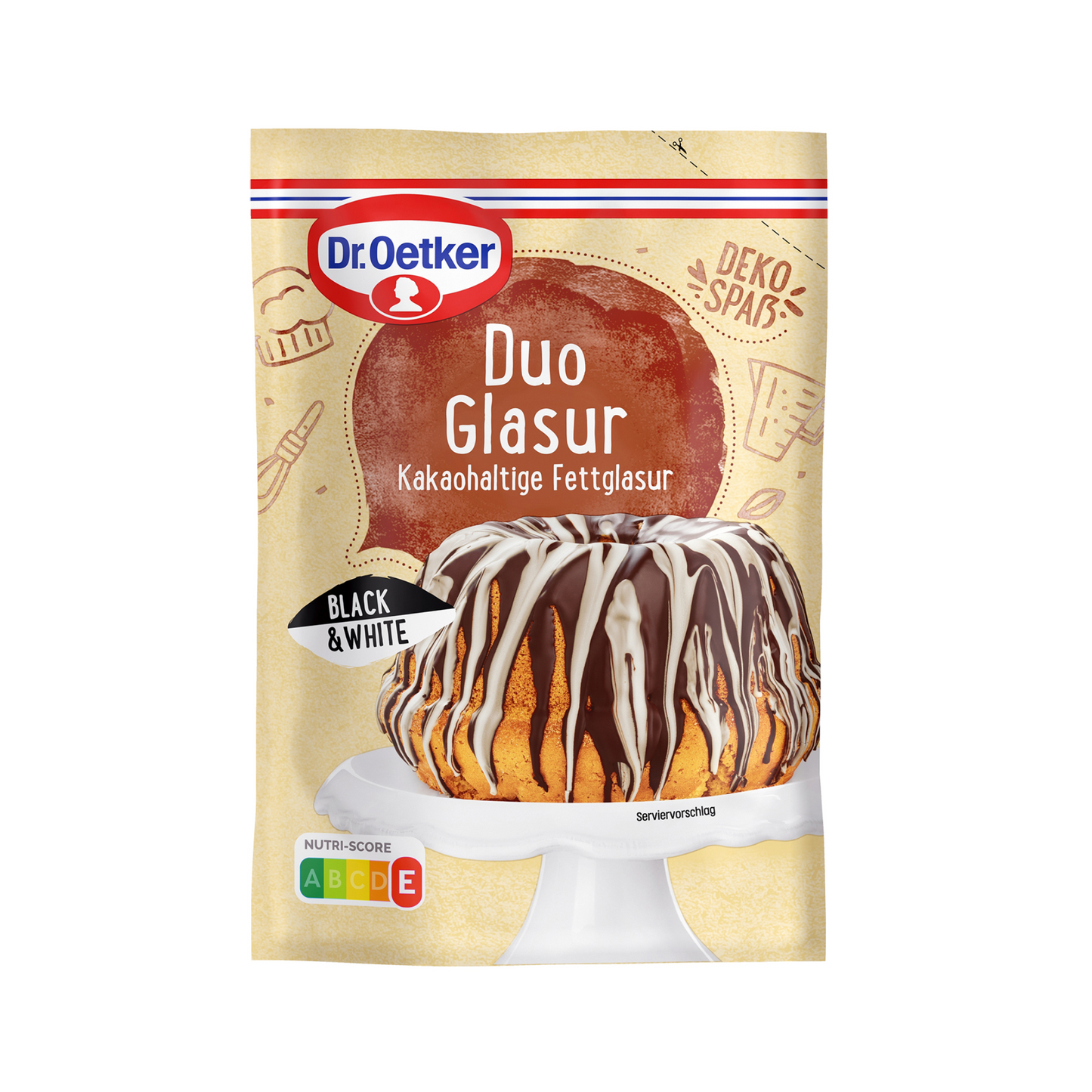 Dr.Oetker Duo Glasur Black & White 125g