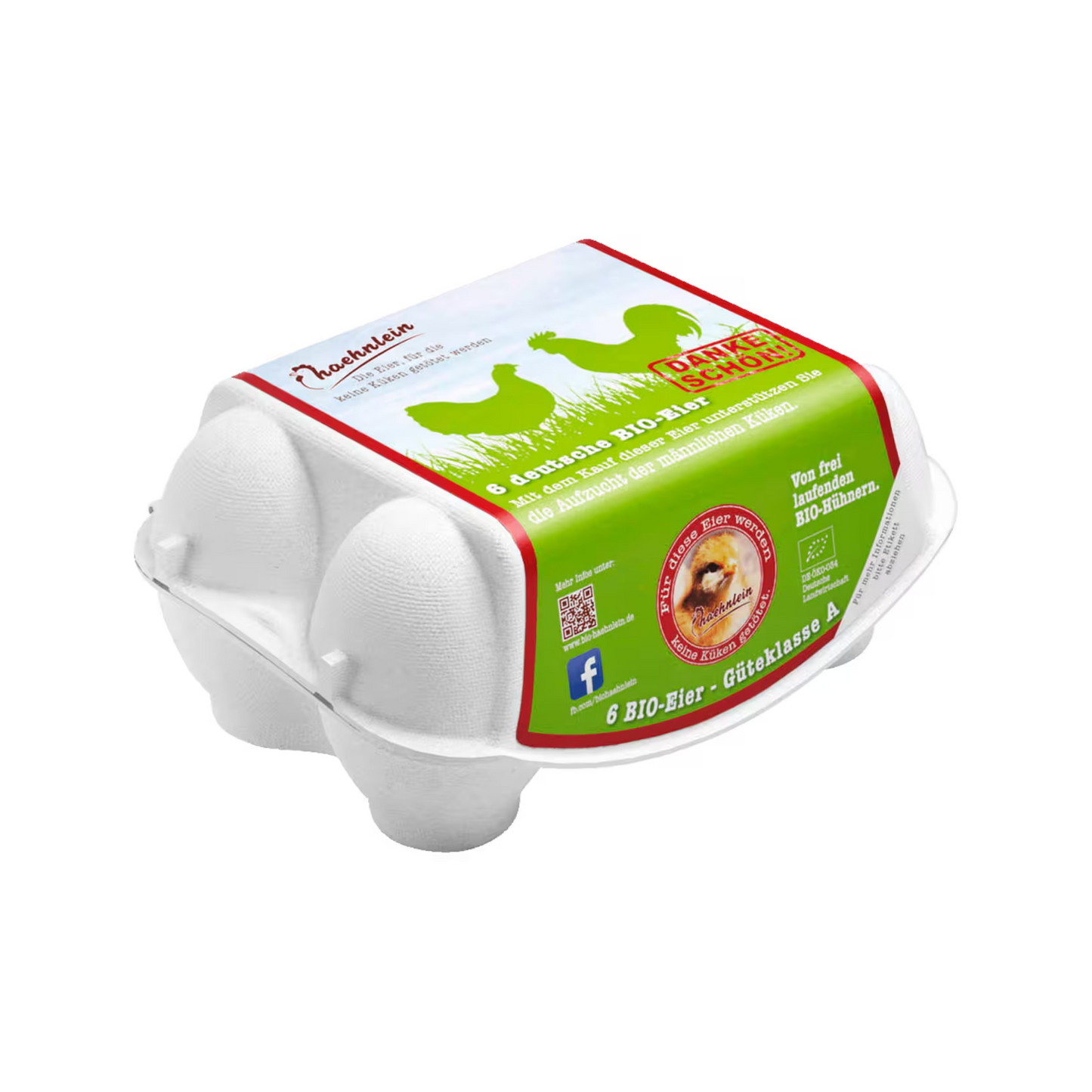 Bio Hähnlein Eier 6ST