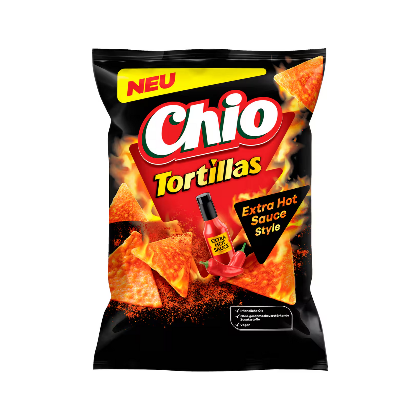 Chio Tortillas Extra Hot Sauce Style 110g