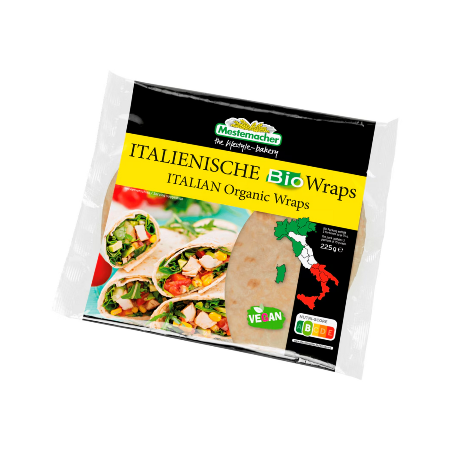Bio Mestemacher Italienische Wraps 225g