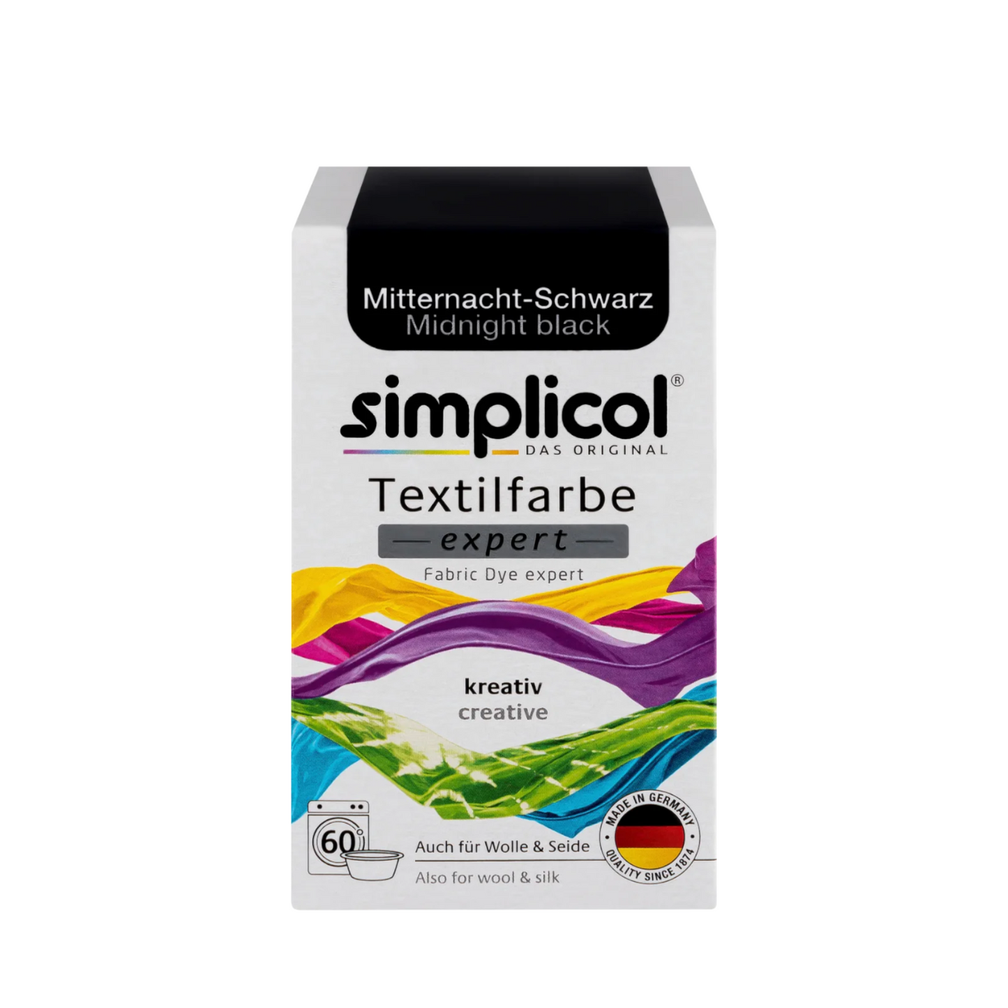 Simplicol Textilfarbe Expert mitternacht-schwarz 150g