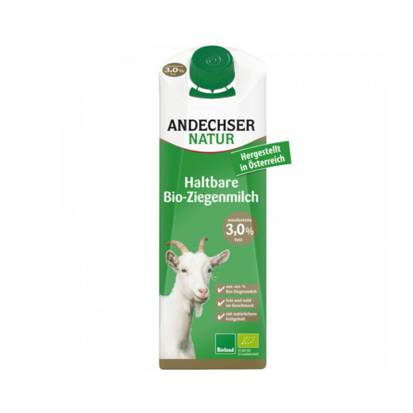 Bio Andechser Natur Ziegen H-Milch 3% 1l
