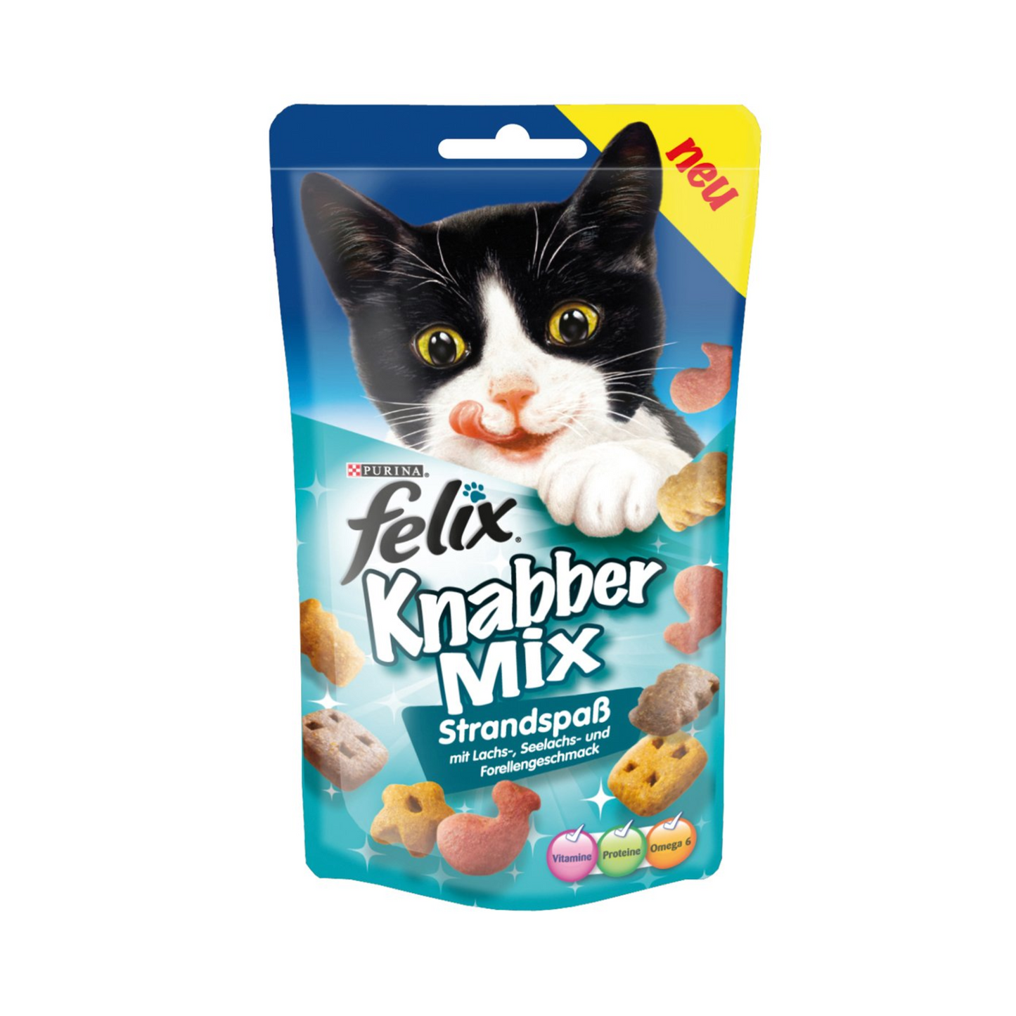 Felix Knabbermix Strandspaß Katzensnacks 60g