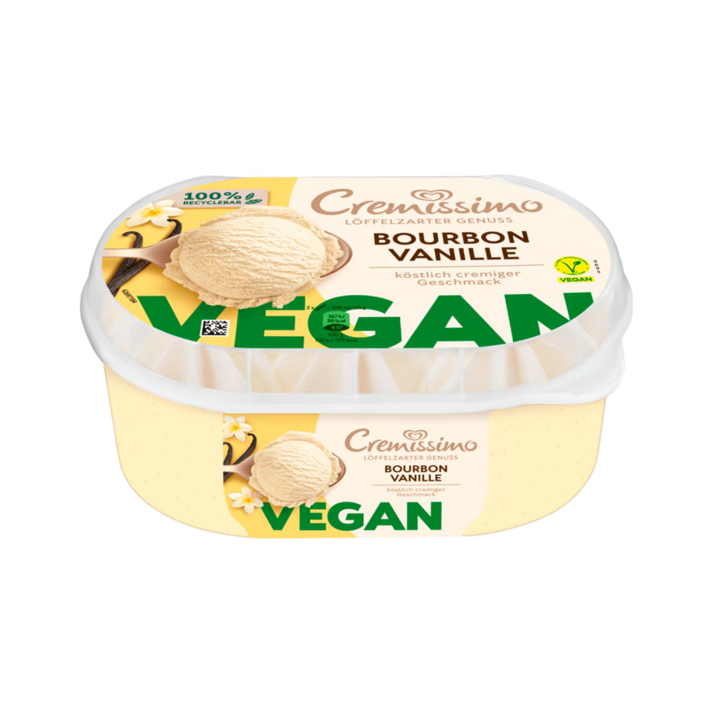 Langnese Cremissimo Bourbon Vanille Eis vegan 825ml