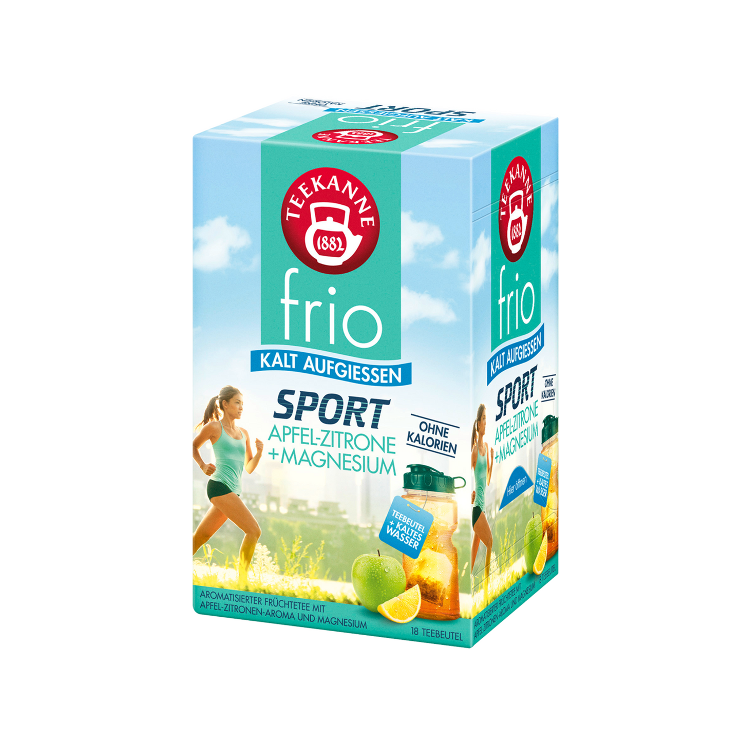 Teekanne Frio Sport Apfel-Zitrone + Magnesium 18ST 45g