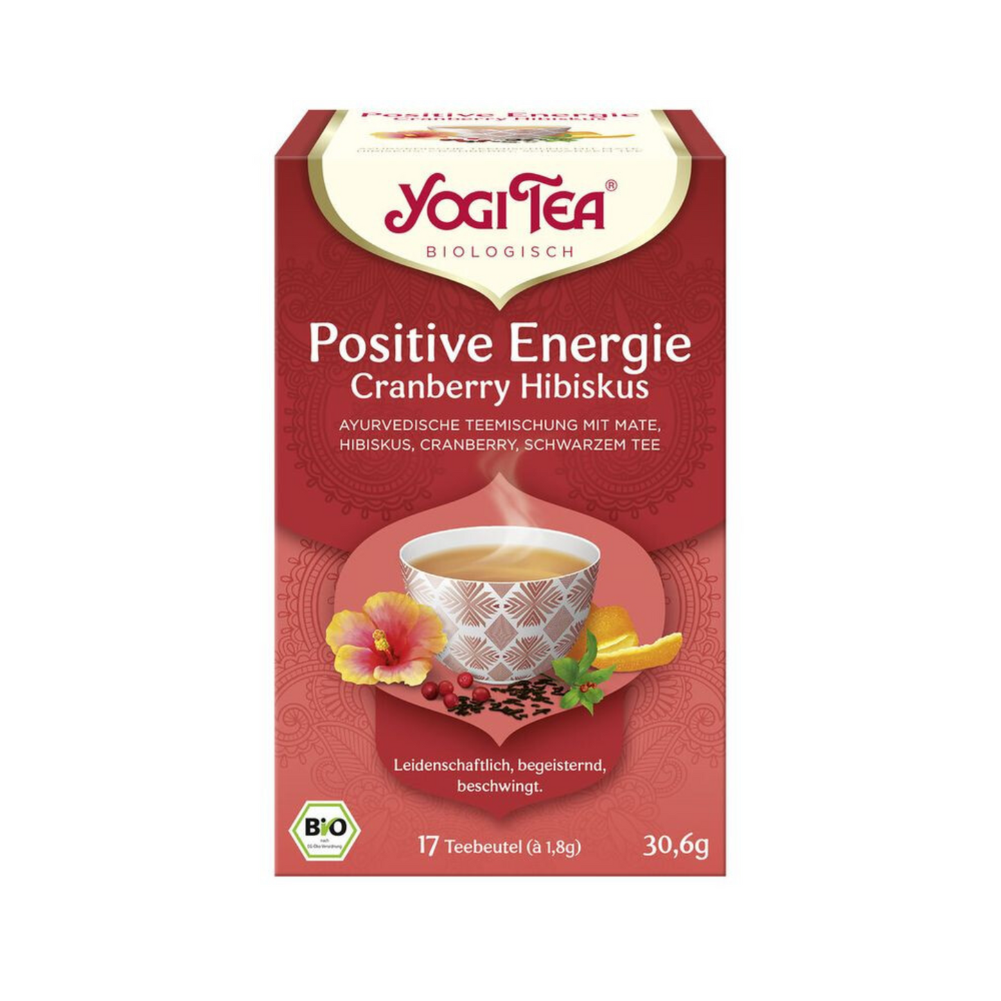 Bio Yogi Tea Positive Energie Cranberry Hibiskus 17ST 30,6g
