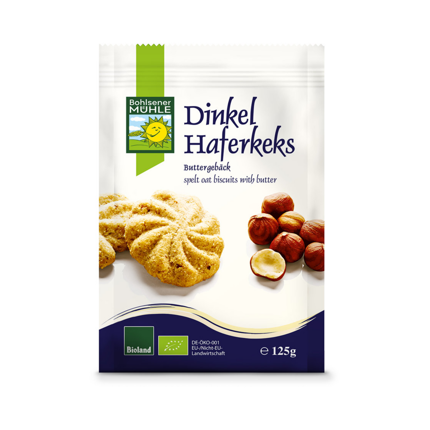 Bio Bohlsener Mühle Dinkel Hafer Kekse 125g