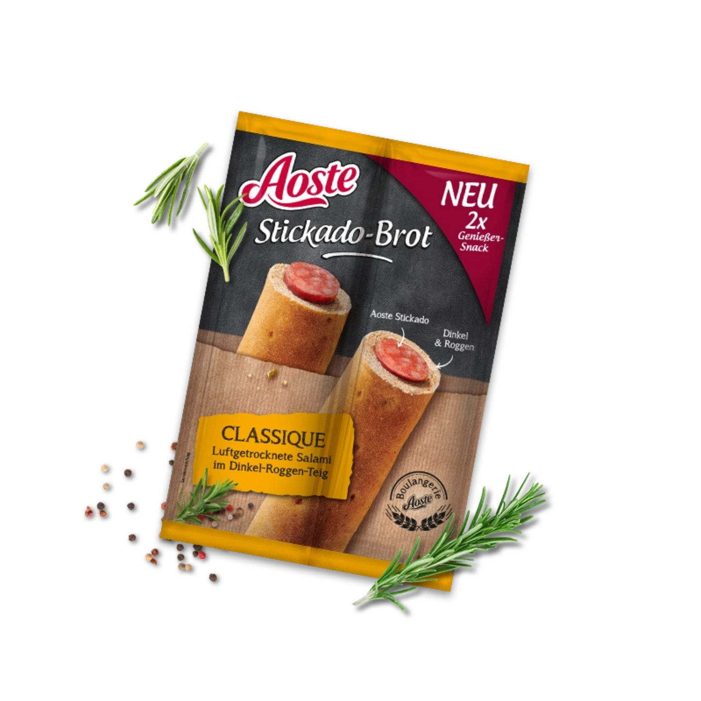 Aoste Stickado-Brot Classique Duo 2x45g
