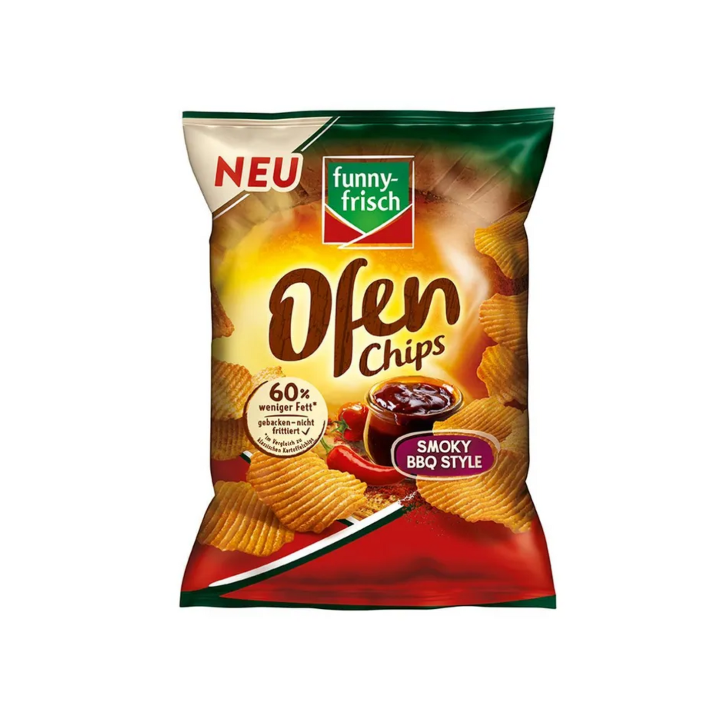 Funny-frisch Ofen Chips Smoky BBQ Style 125g