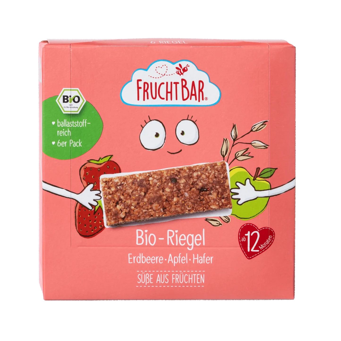 Bio Fruchtbar Riegel Erdbeer Apfel 6x23g