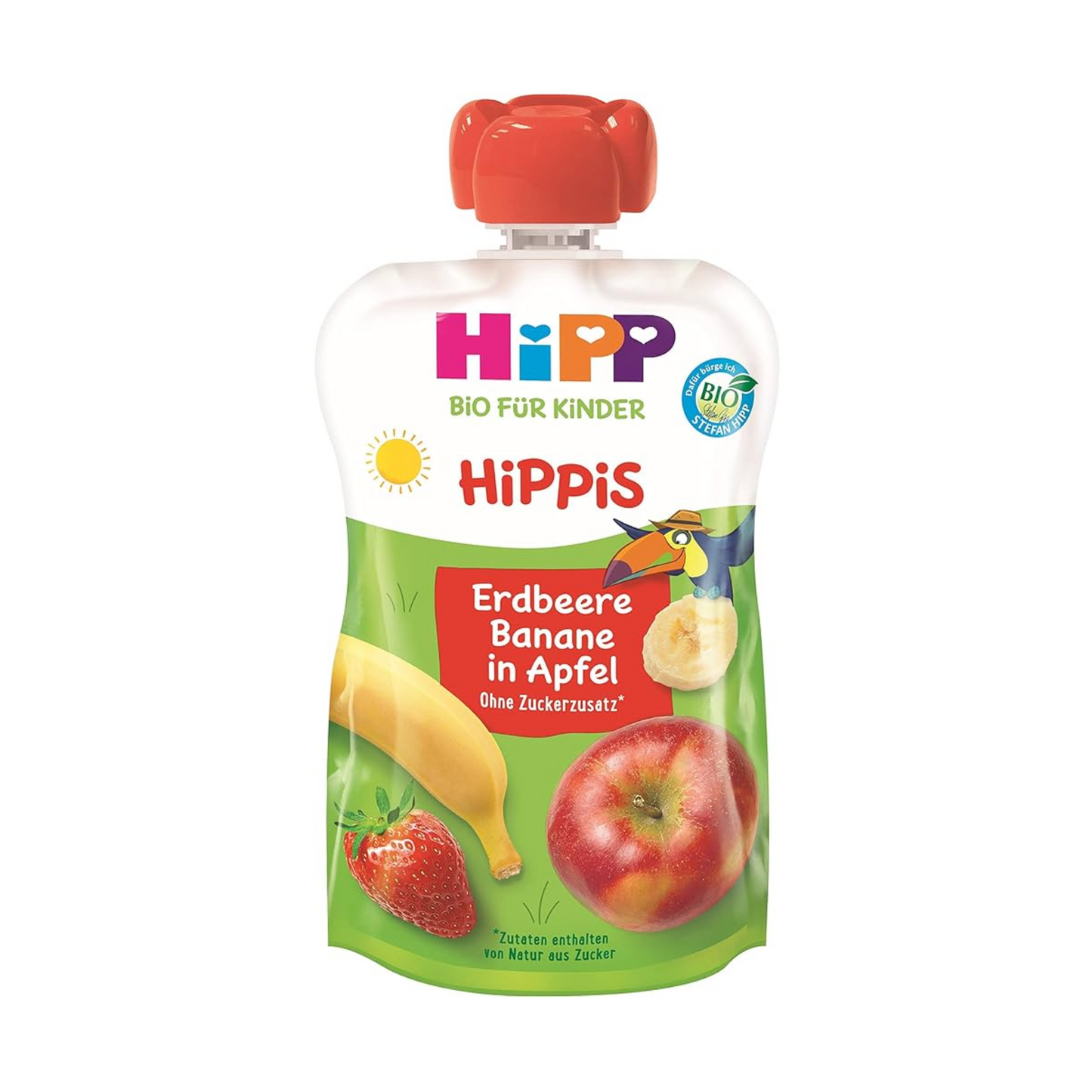 Bio Hipp Hippis Erdbeere-Banane in Apfel ab 1 Jahr 100g