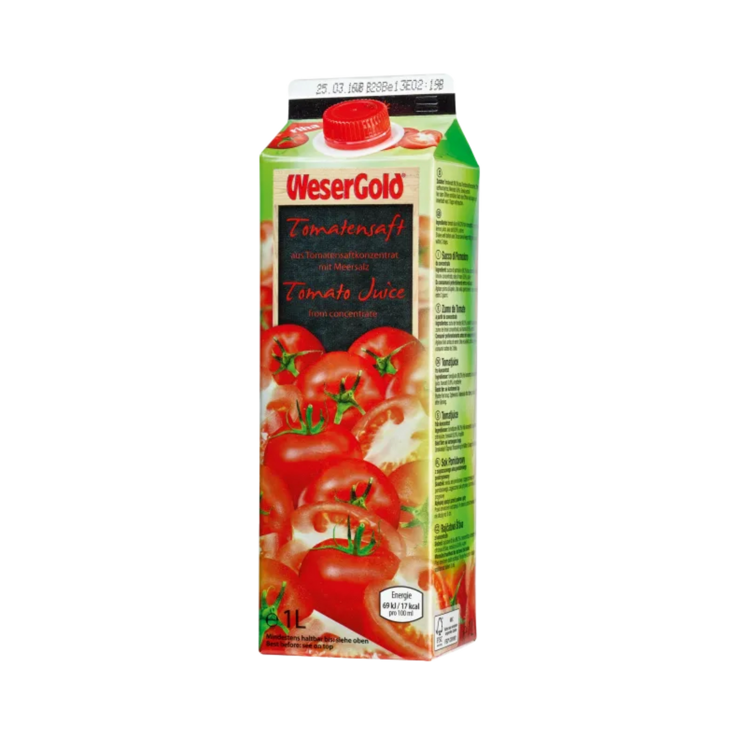 Wesergold Tomatensaft 1l