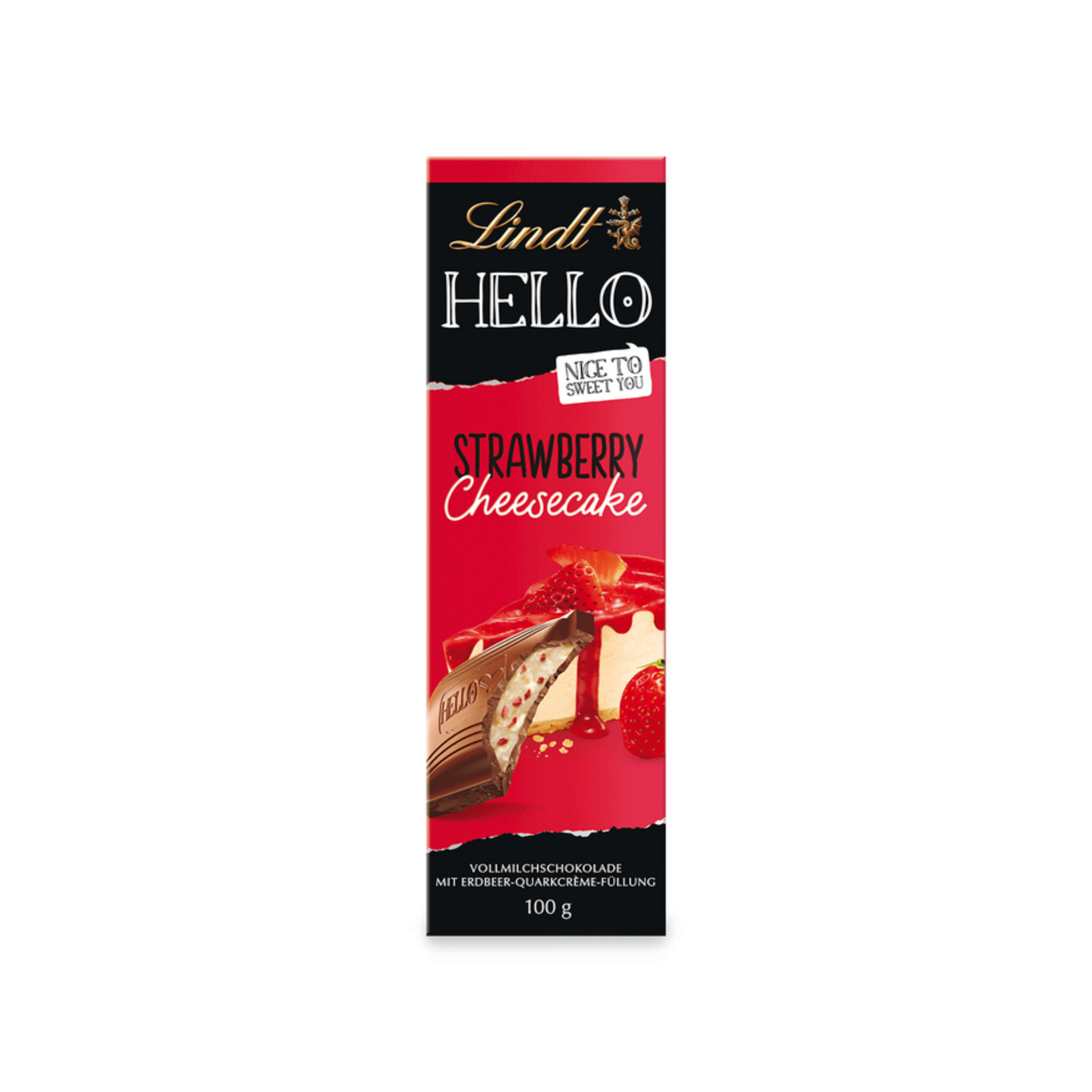 Lindt Hello Tafel Strawberry Cheesecake 100g