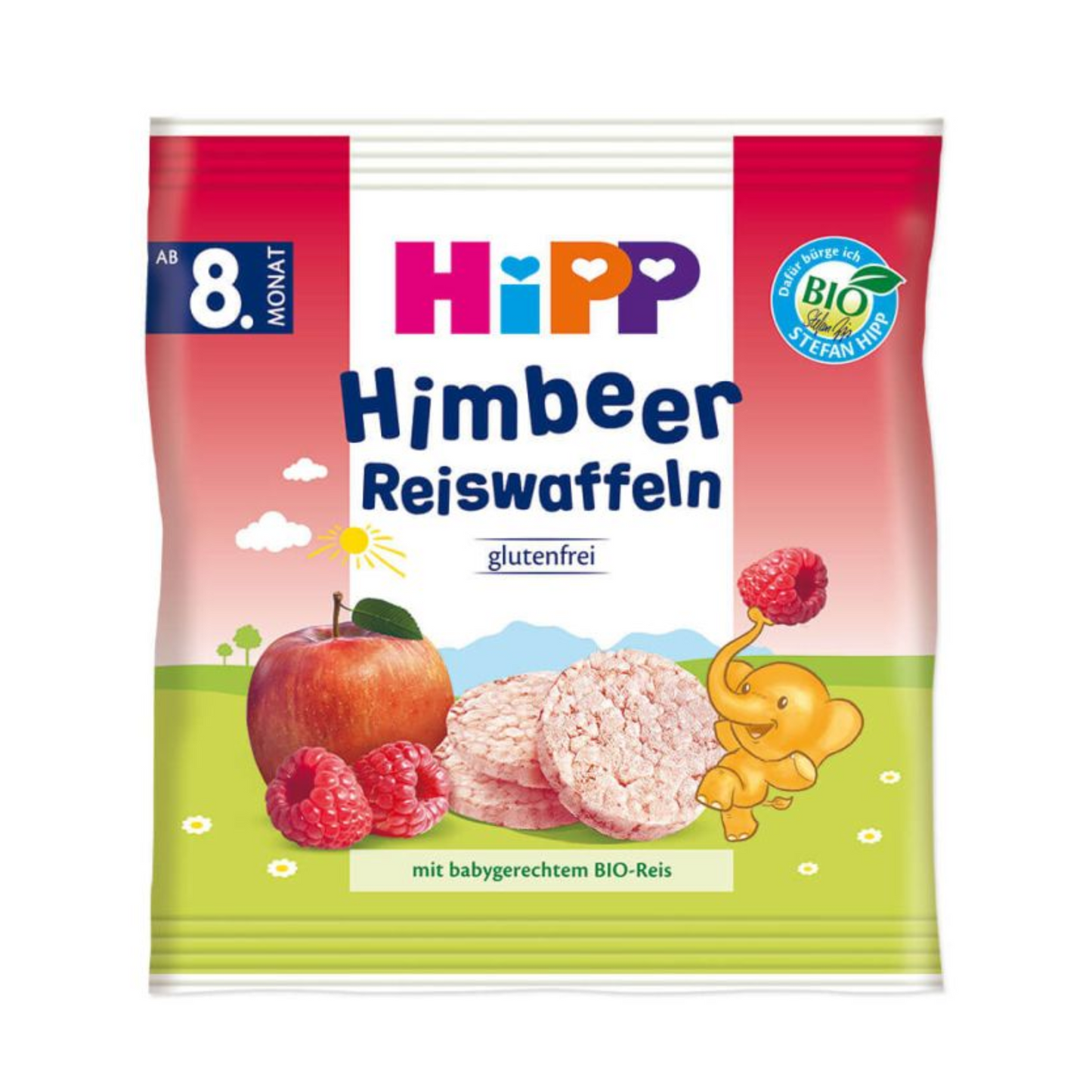 Bio Hipp Reiswaffeln Himbeer ab 8.Monat 30g