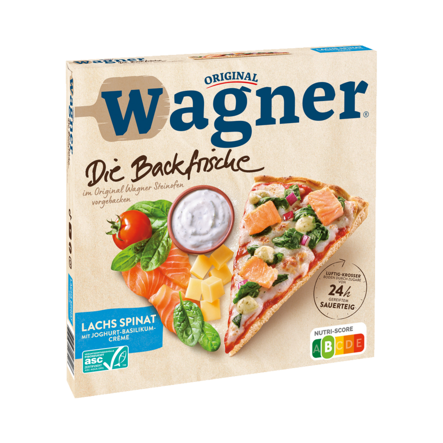 ASC Wagner Die Backfrische Lachs Spinat 350g