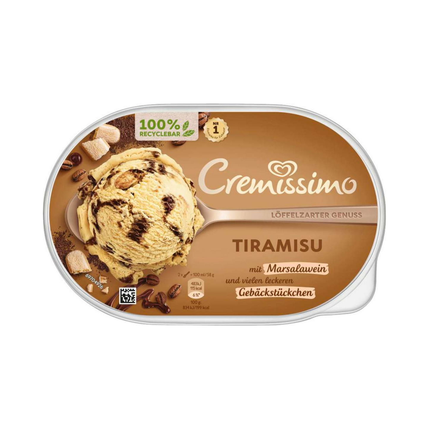 Langnese Cremissimo Tiramisu Eis 825ml