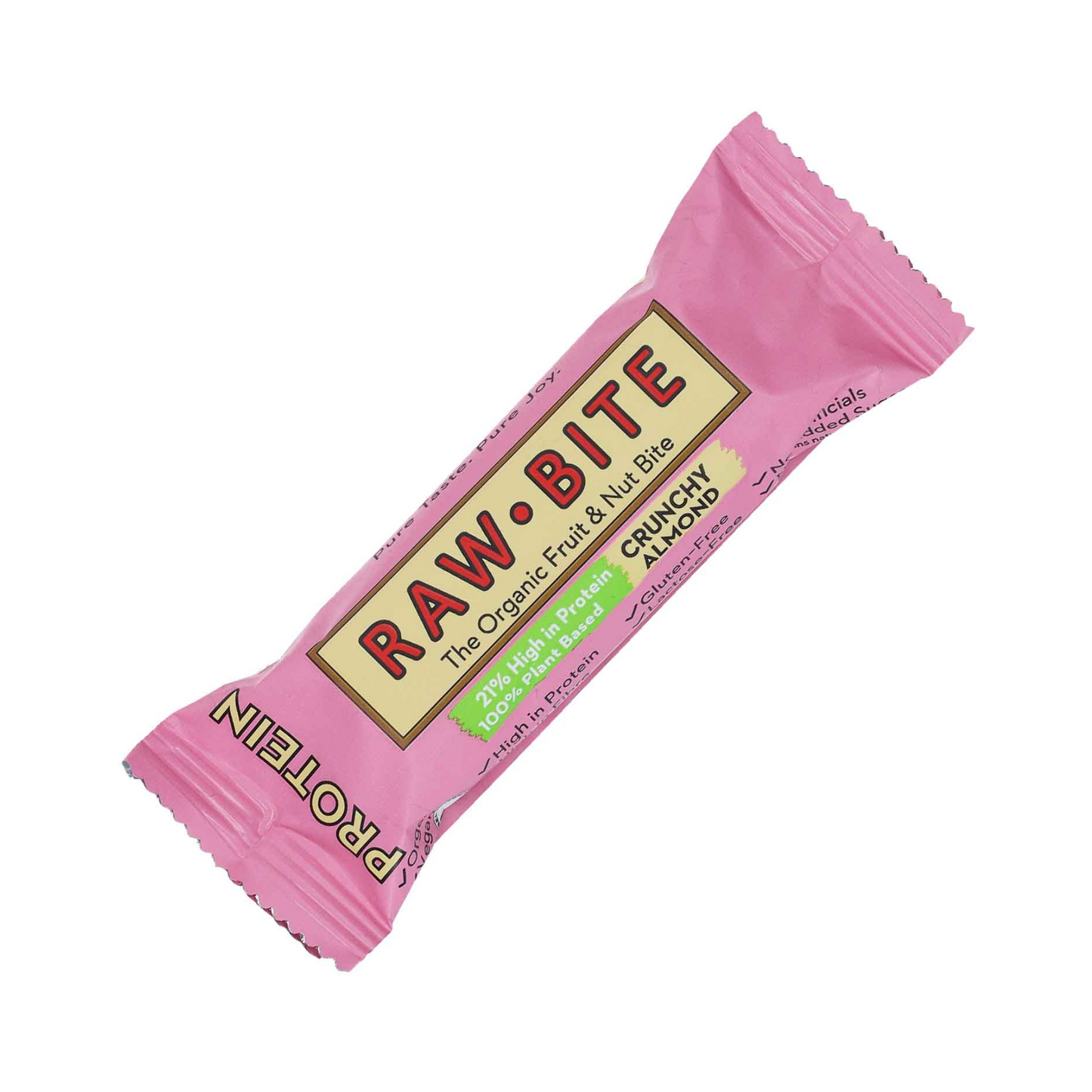 Bio Raw Bite Fruchtriegel Protein Crunchy Almond 45g