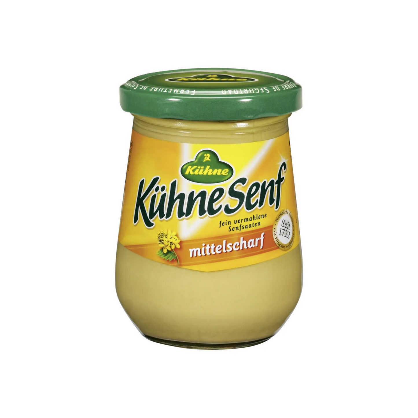 Kühne Senf mittelscharf Glas 250ml