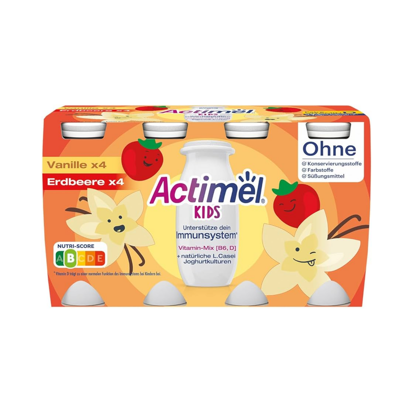 Actimel Drink Kids Vanille Erdbeere 8x100g