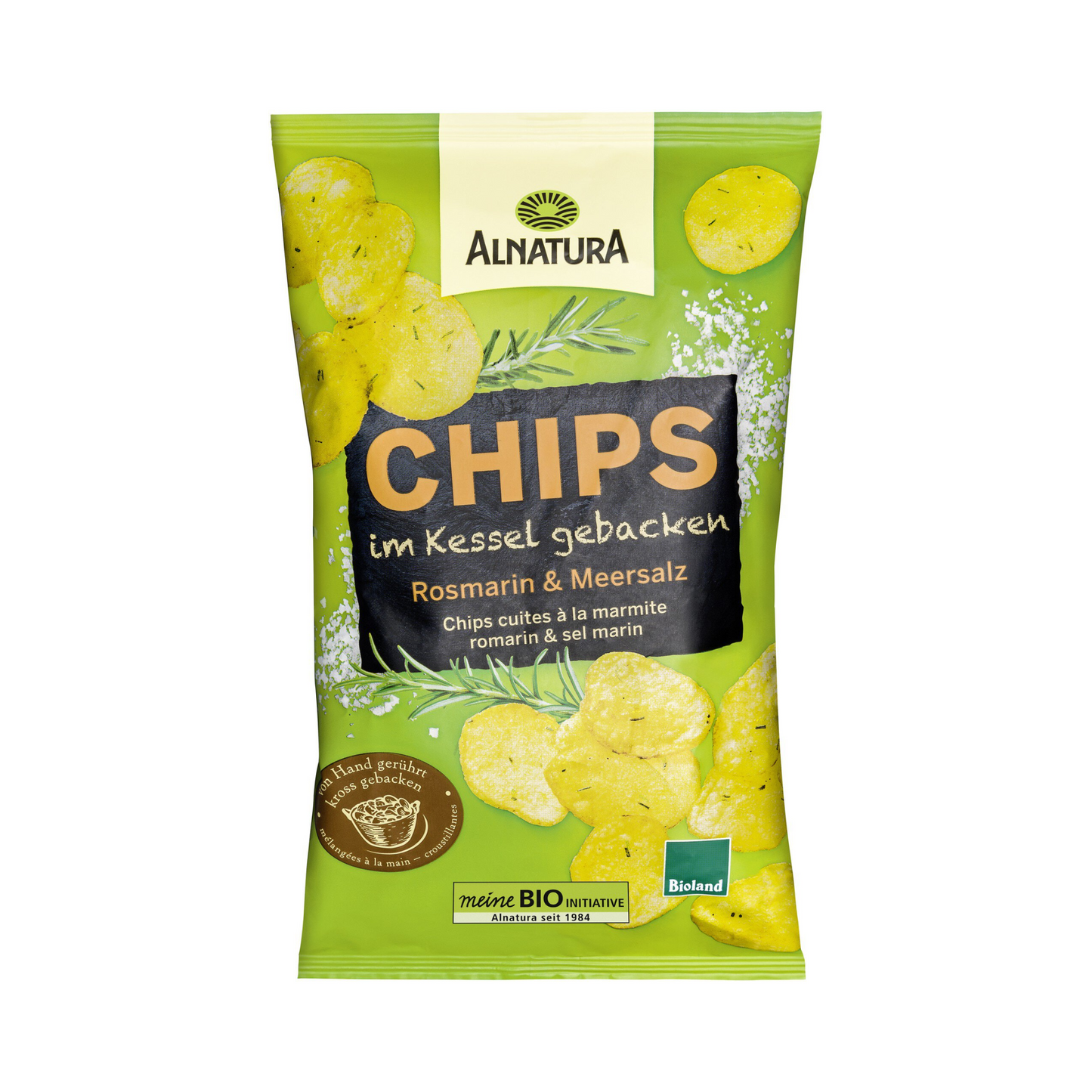 Bio Alnatura Chips im Kessel gebacken Rosmarin 125g