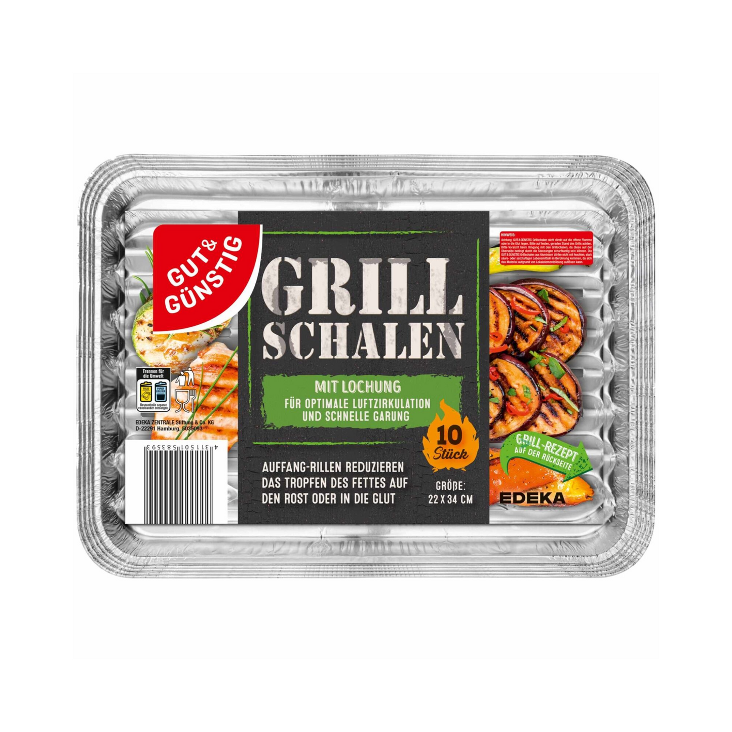 GUT&GÜNSTIG Grillpfanne 5ST