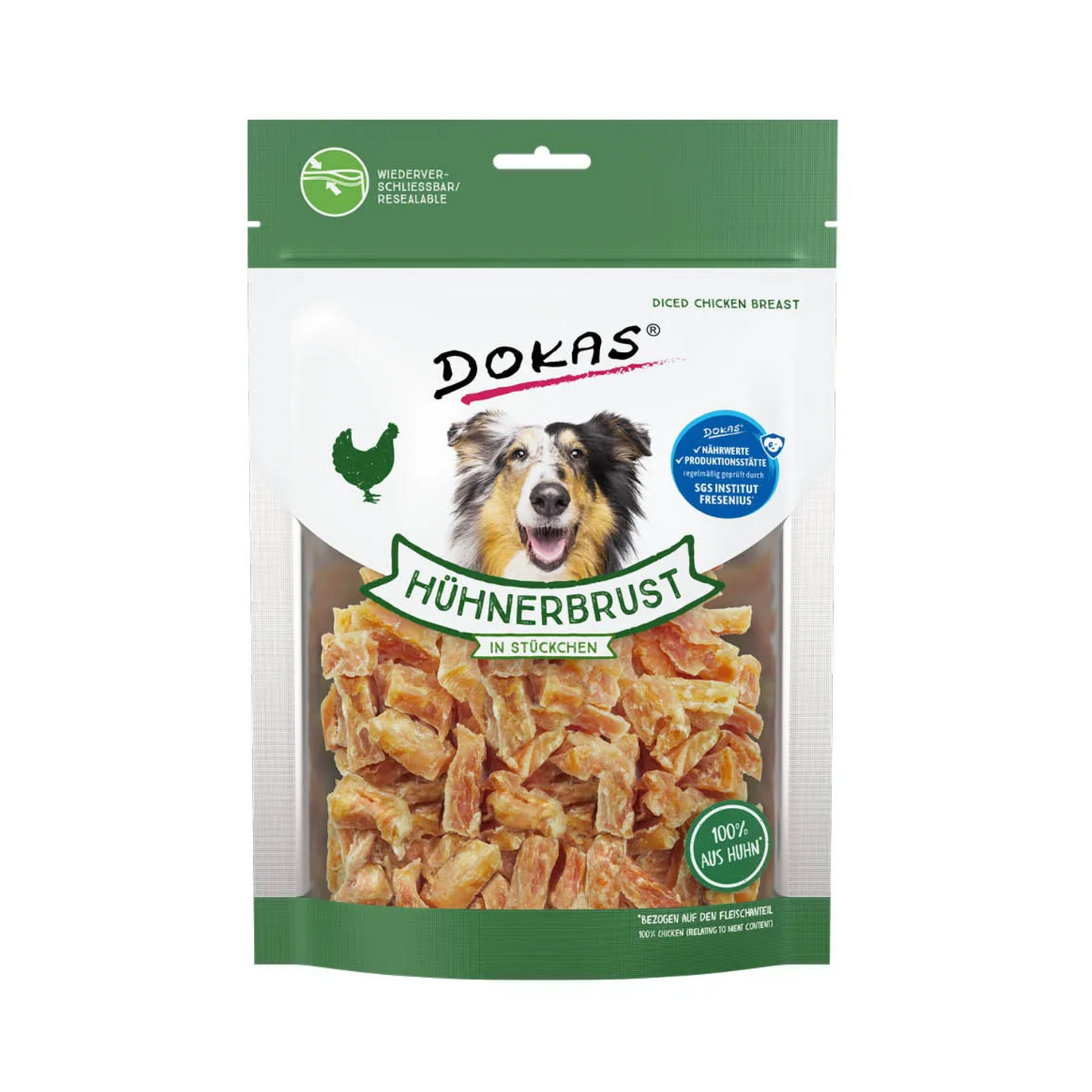 Dokas Hühnerbrust in Stückchen 200g