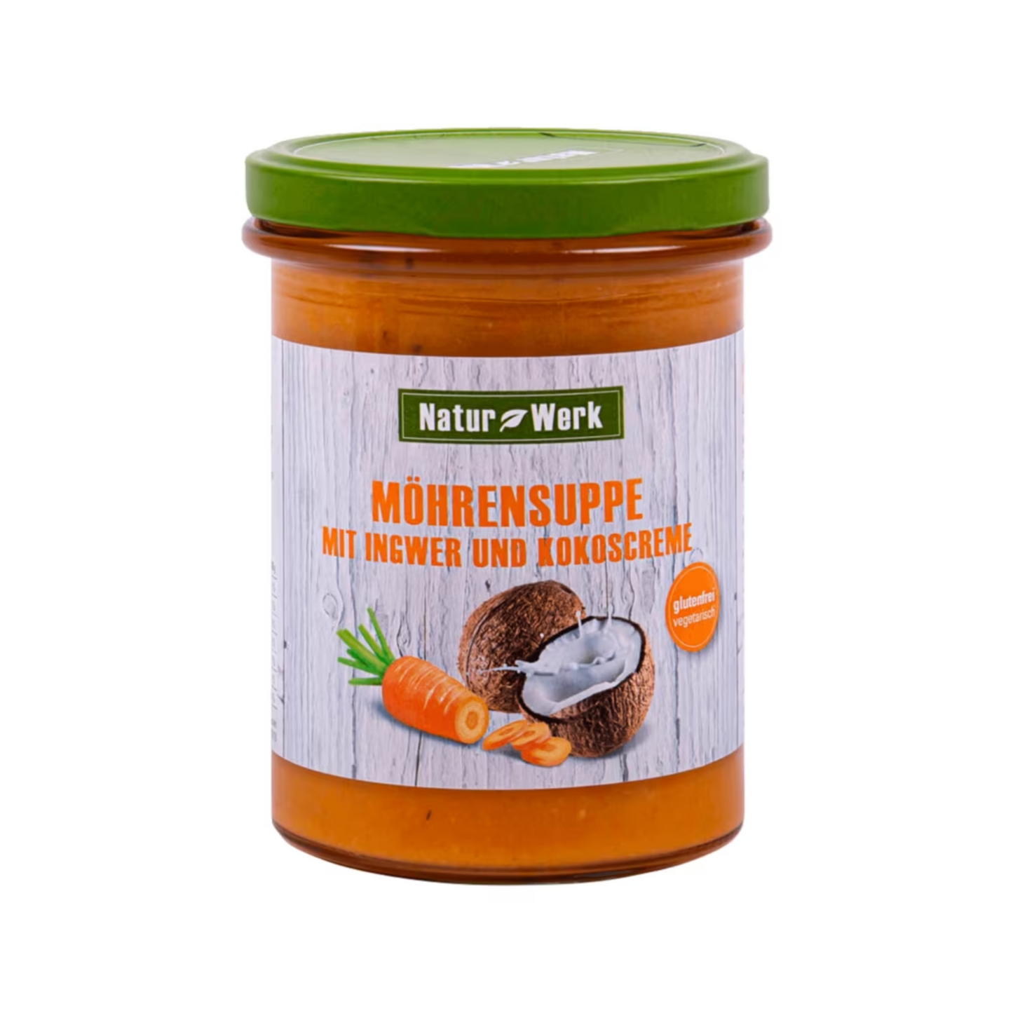 BWF Naturwerk Gemüsesuppe Möhren Ingwer Kokosmilch 400g