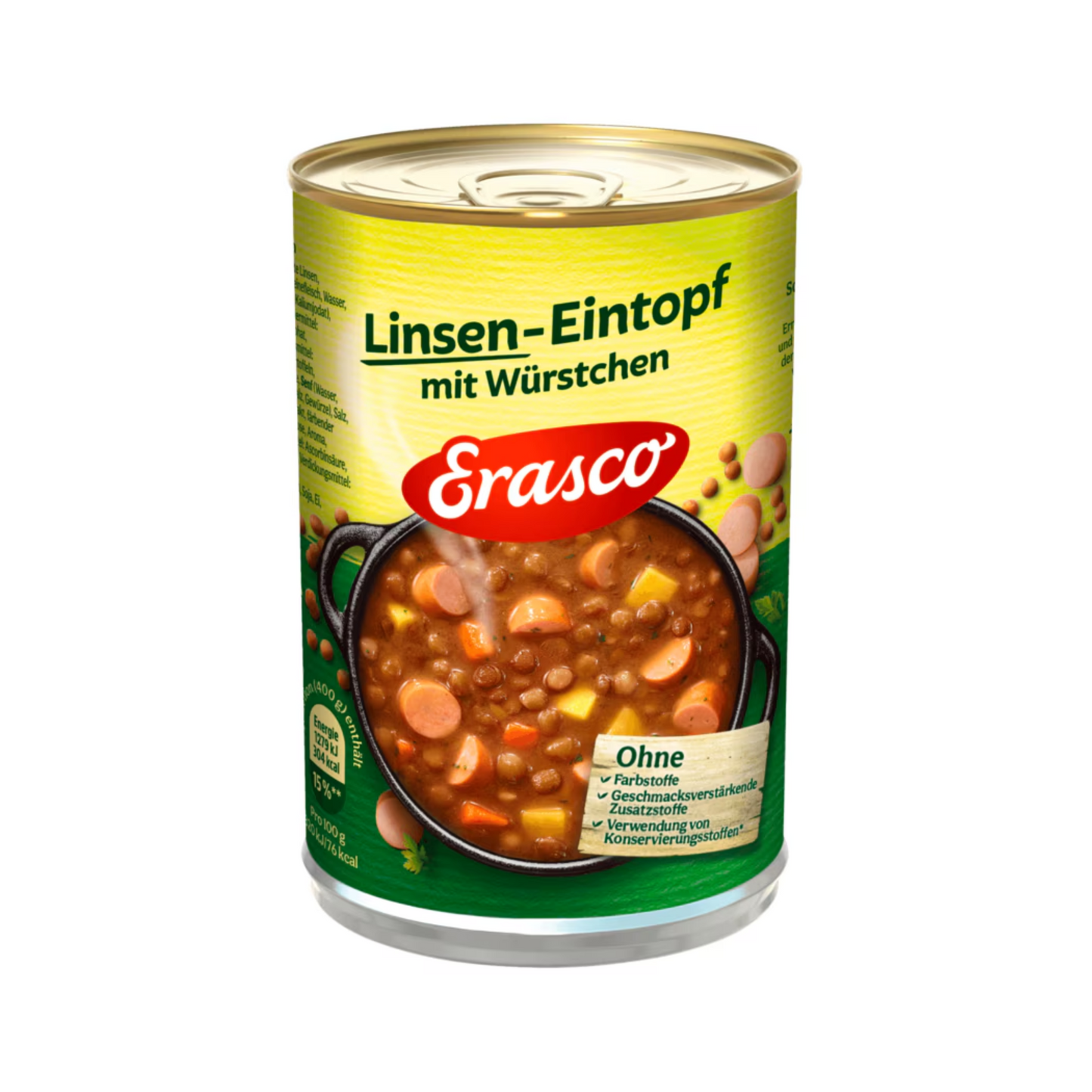 Erasco Linsen-Eintopf mit Würstchen 400g