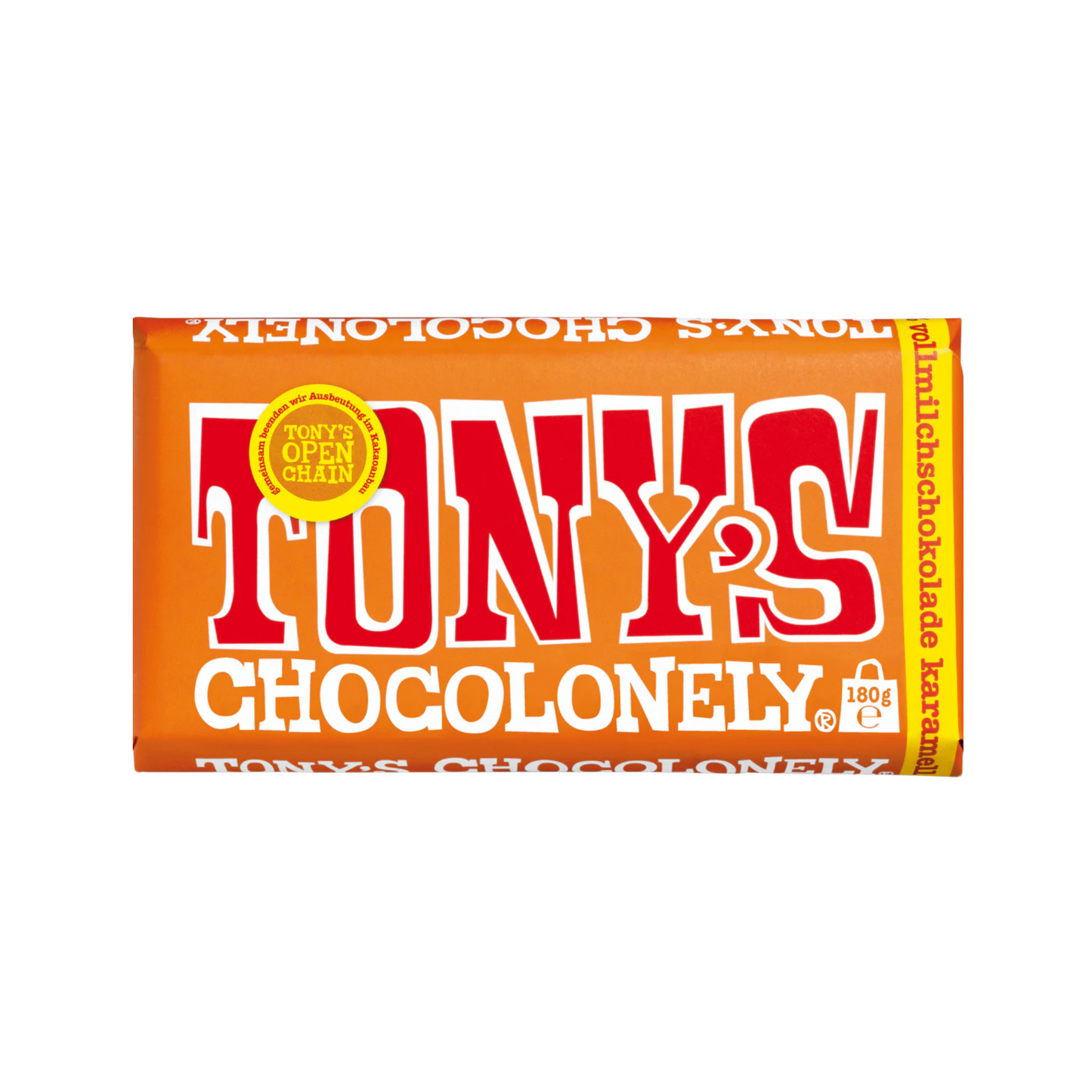 Tony's Chocolonely Vollmilchschokolade 32% Karamell Meersalz 180g