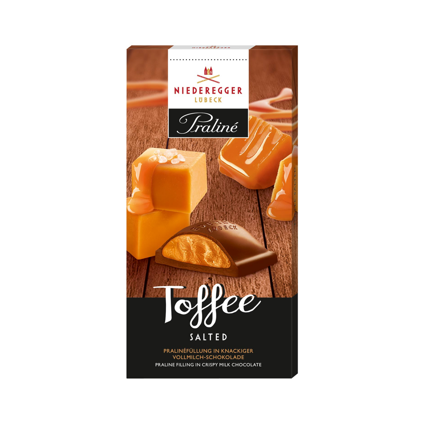 Niederegger Toffee Salted in Vollmilch-Schokolade 100g