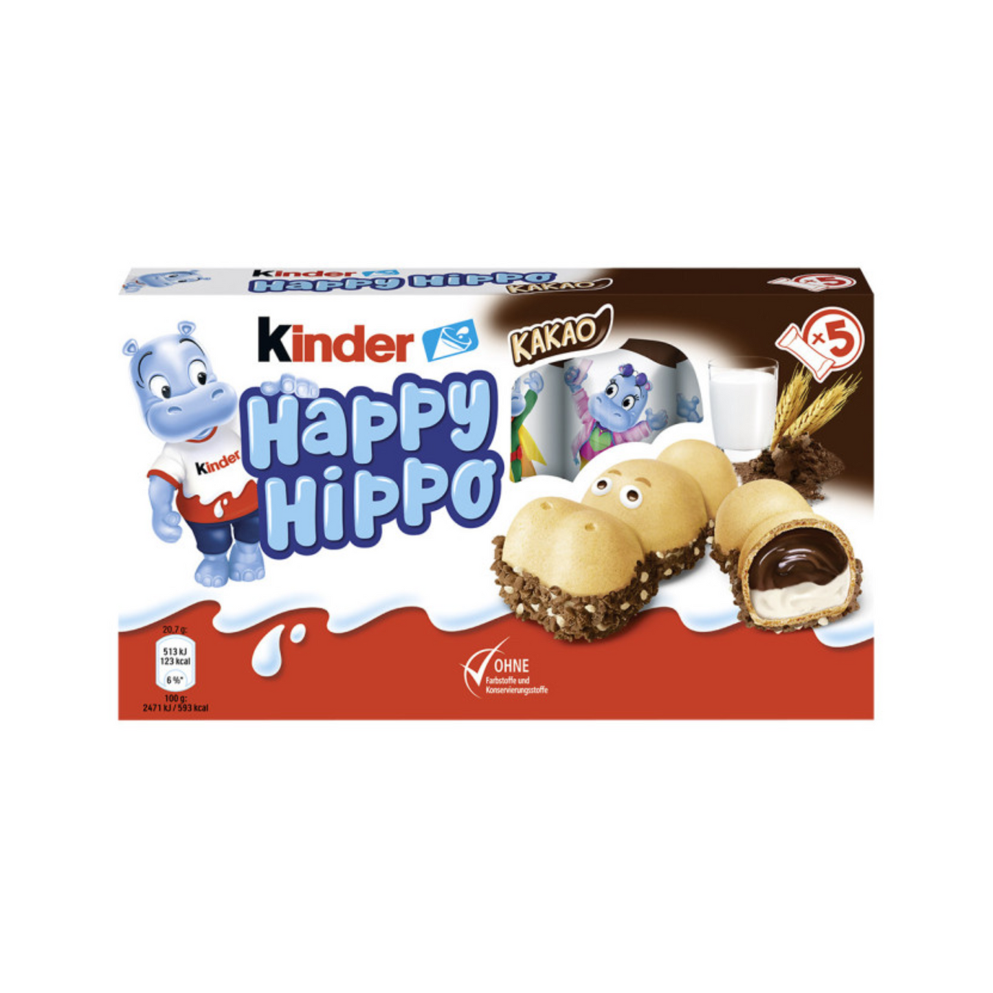Ferrero Kinder Happy Hippo Cacao 103g