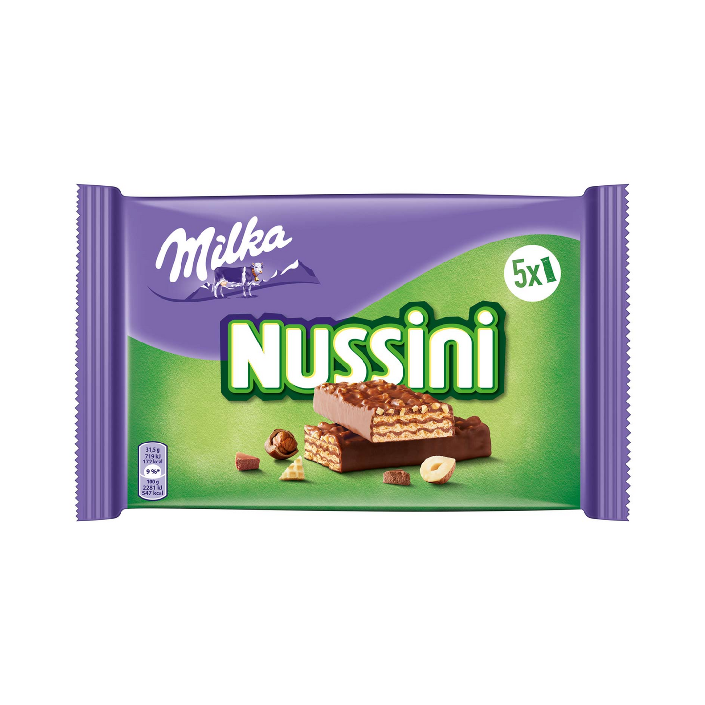 Milka Nussini Haselnuss 5x31,5g