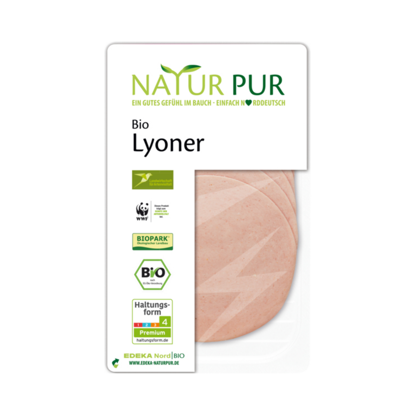 Bio Natur Pur Lyoner in Scheiben 80g