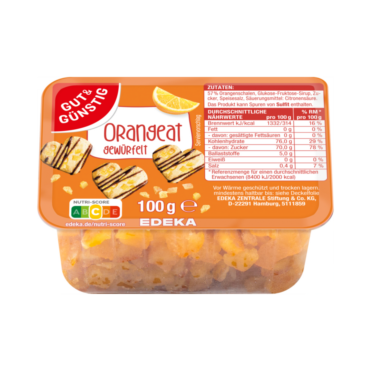 GUT&GÜNSTIG Orangeat 100g