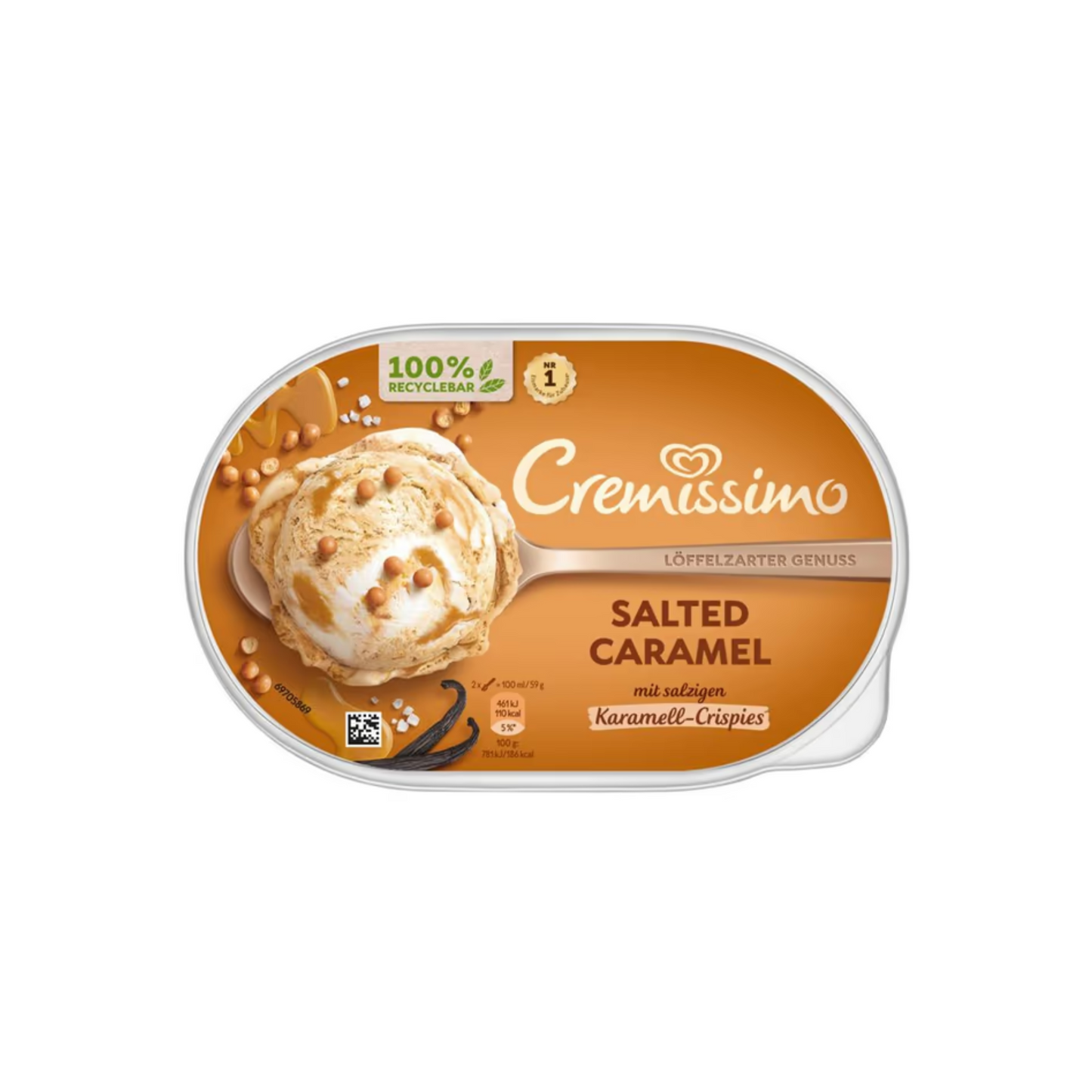 Langnese Cremissimo Salted Caramel Eis 825ml