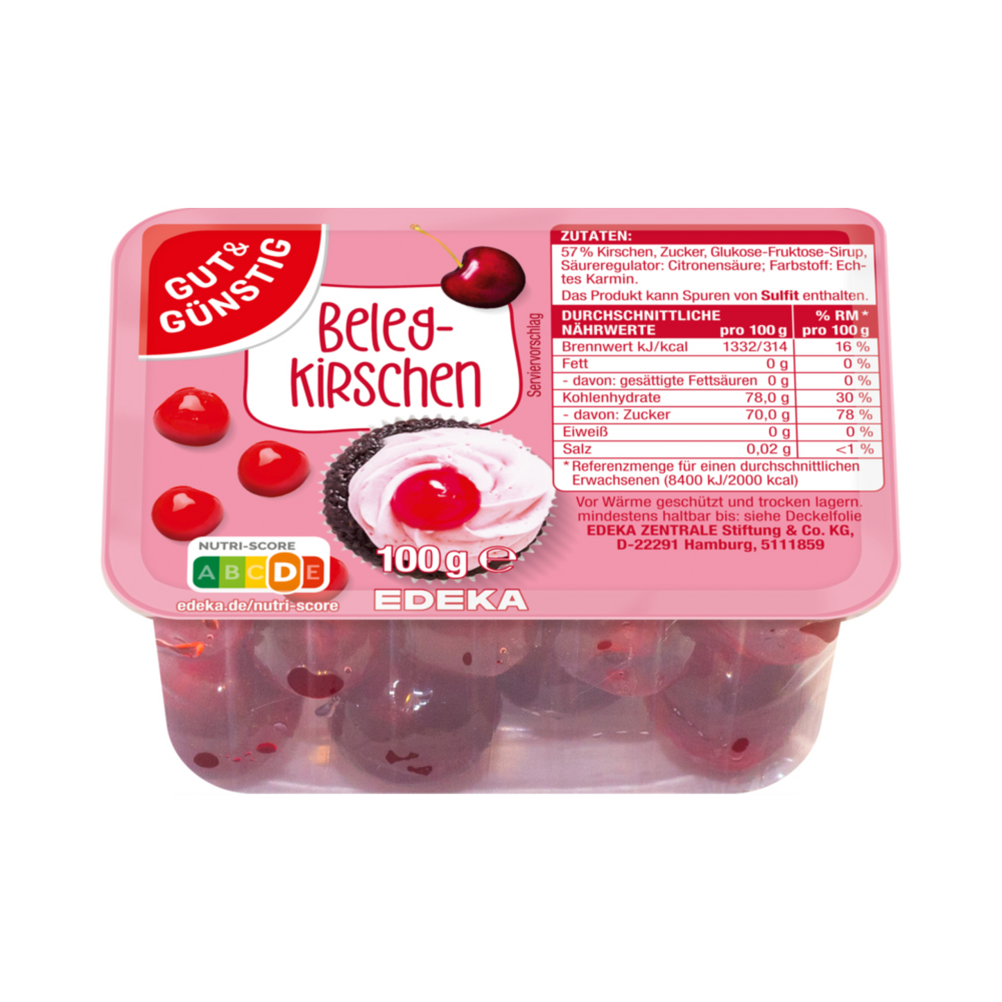 GUT&GÜNSTIG Belegkirschen 100g