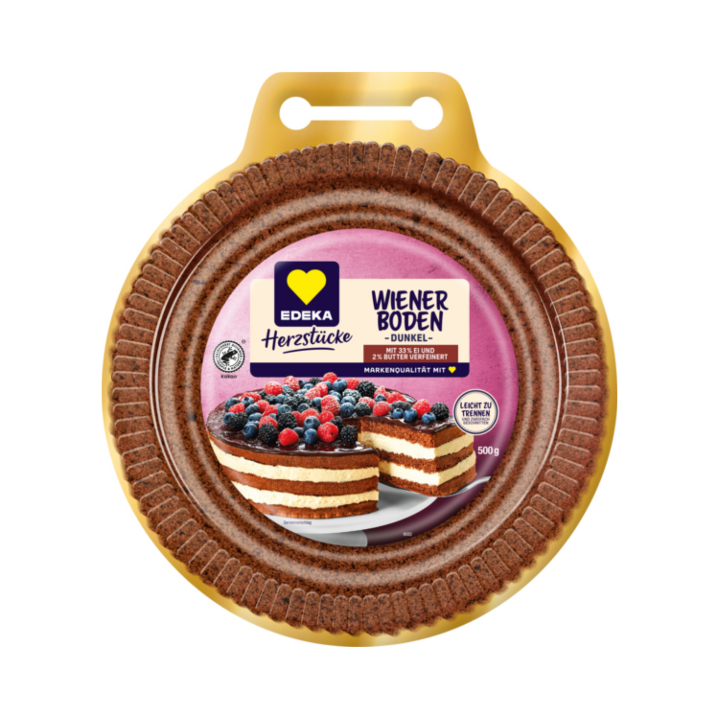 EDEKA Herzstücke Wiener Boden dunkel 500g