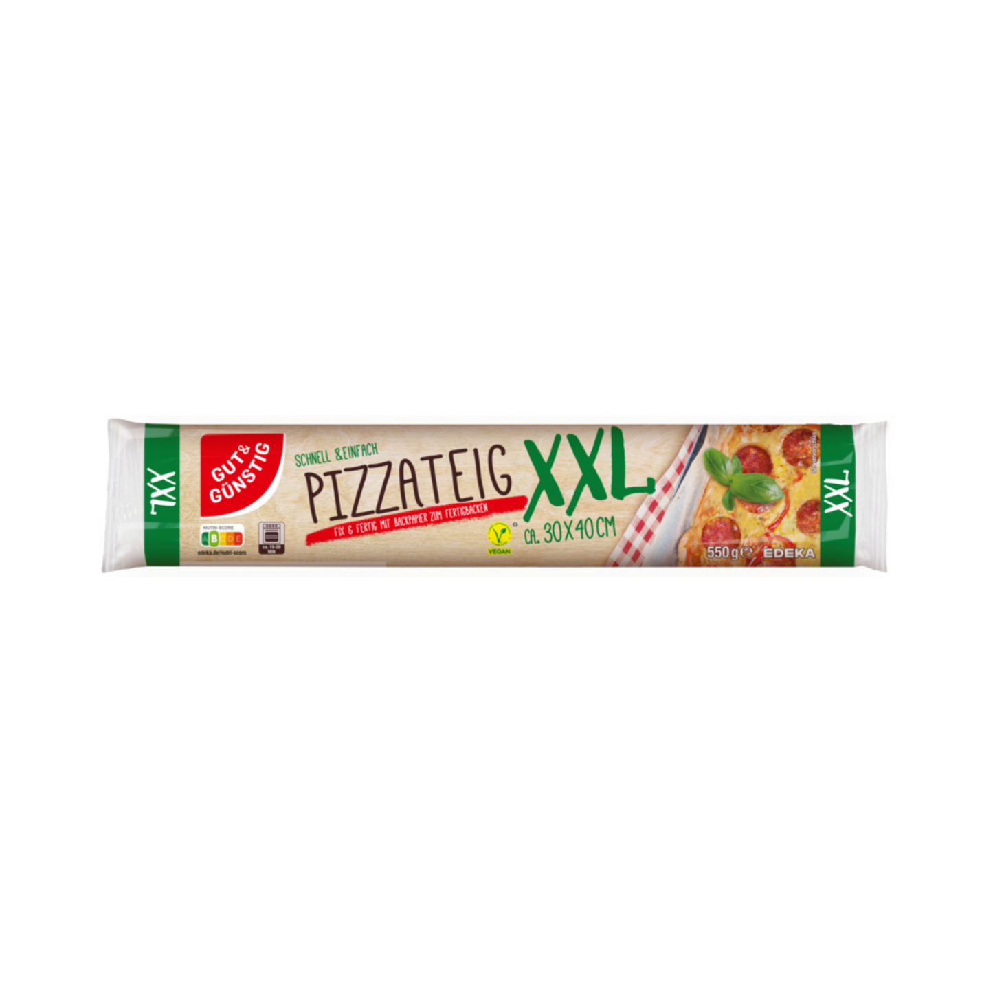 GUT&GÜNSTIG Frischer Pizzateig XXL 550g