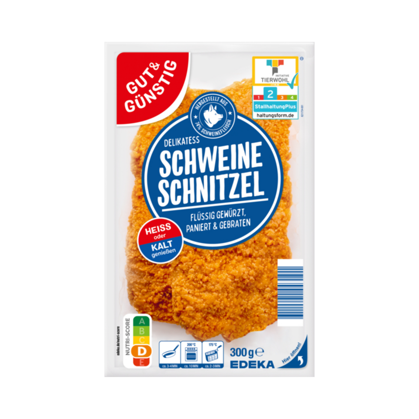 GUT&GÜNSTIG Schweine Schnitzel 300g QS ITW
