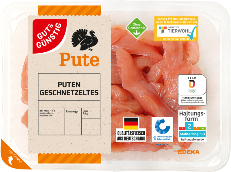 Gut&Günstig Puten Geschnetzeltes 400g