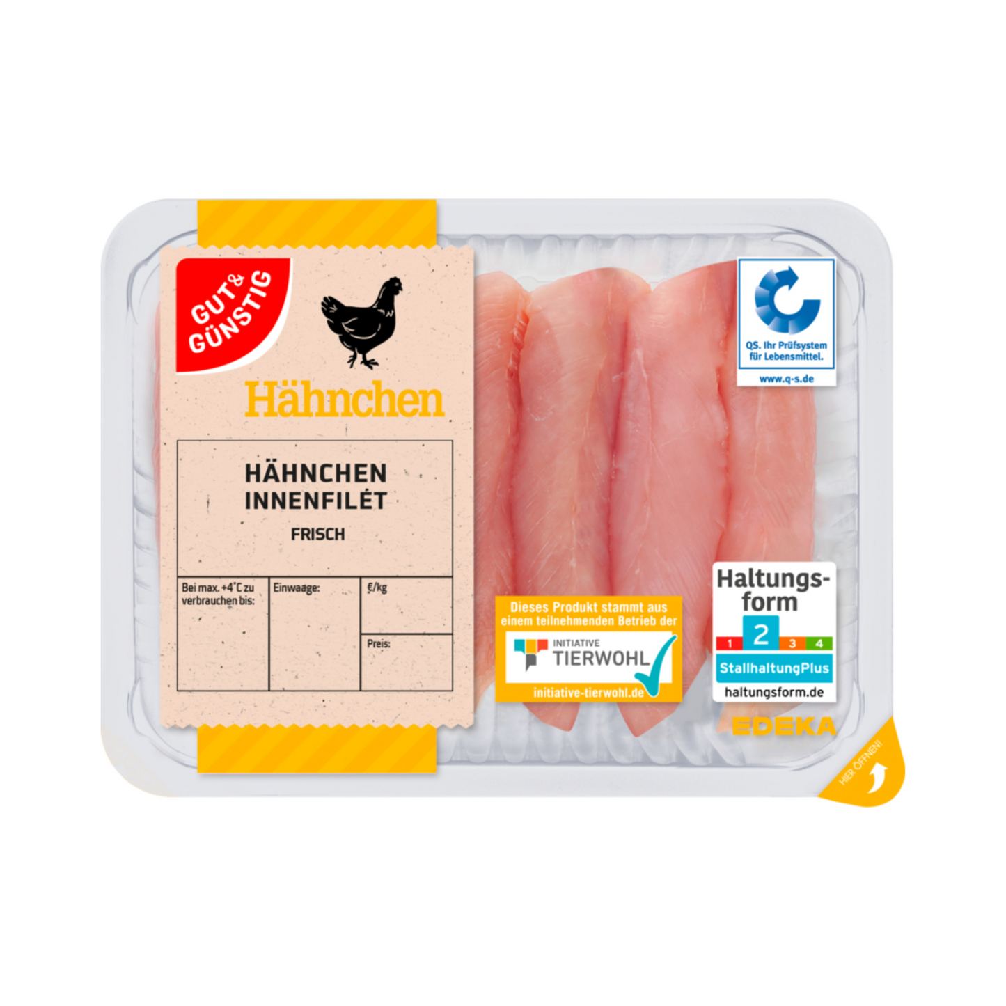 Gut&Günstig Hähnchen-Innenfilet 400g QS ITW
