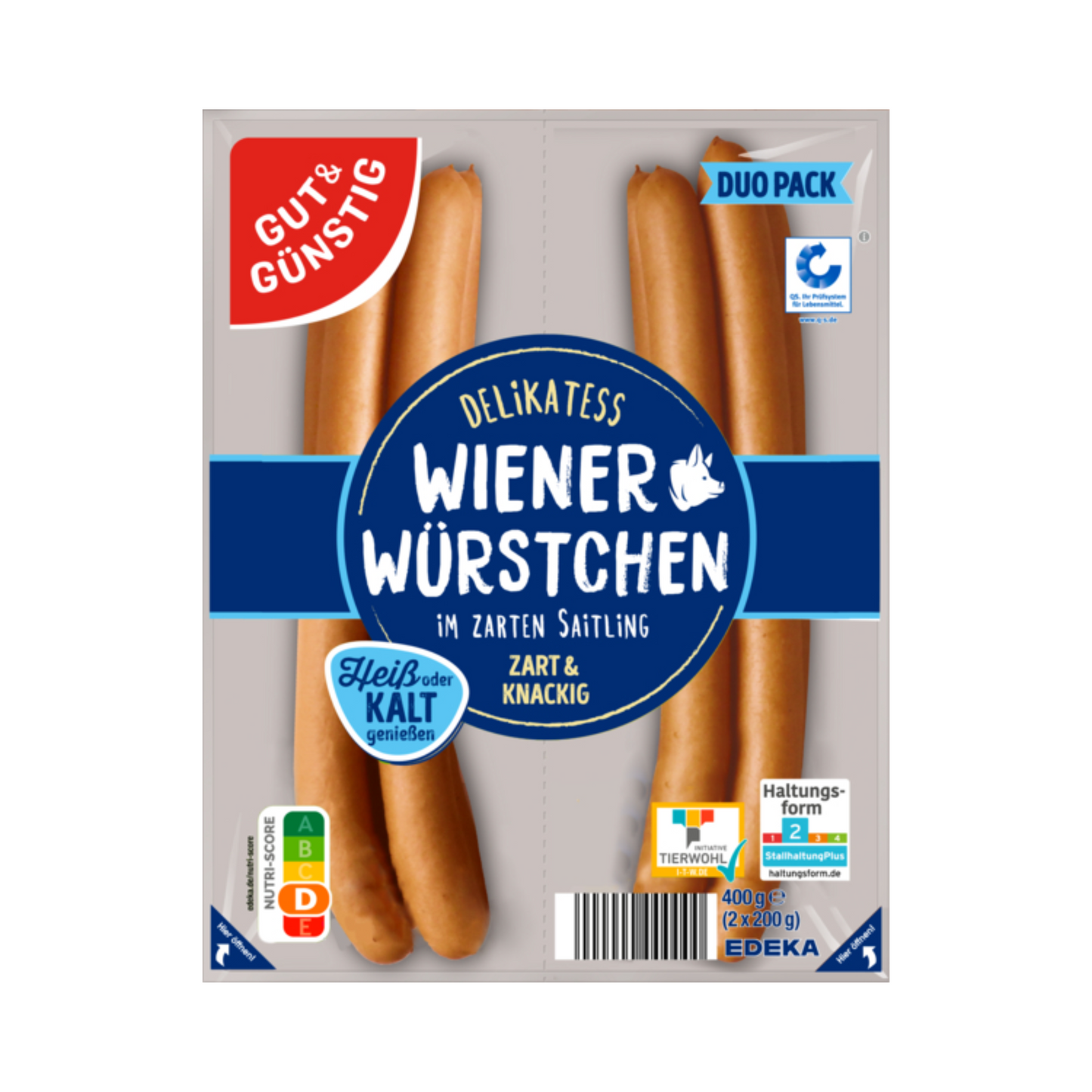 GUT&GÜNSTIG Wiener Würstchen 2x200g QS ITW