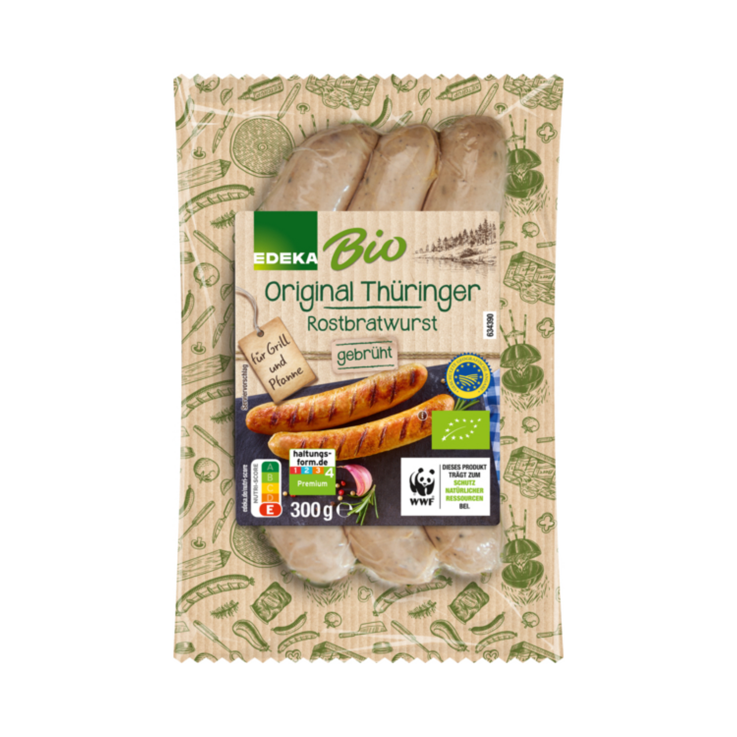 Bio EDEKA Thüringer Rostbratwurst 300g